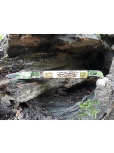 Körmölő bicska kétpengés agancs markolattal