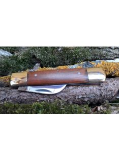 nail clipper pocket knife with wooden handle