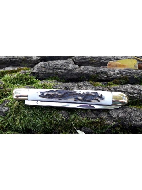 Ungarisches Speckmesser mit Geweihgriff
