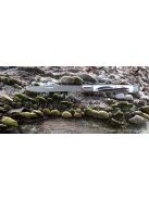 Magyar bicska szalonnázó agancs markolattal nemzetiszín berakással