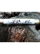 Magyar szalonnázó bicska gravírozott motívummal