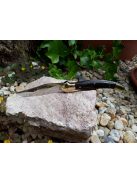 Big curved knife with wooden handle