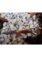 Magyar bicska nagy fejes fa markolattal nemzetiszín berakás