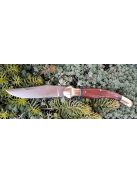 Magyar bicska nagy fejes fa markolattal nemzetiszín berakás