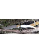 Magyar bicska fejesgörbe agancs markolattal nemzetiszín berakással