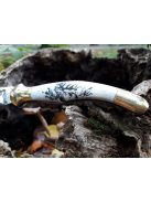 Magyar bicska nagyfejes gravírozott motívumokkal