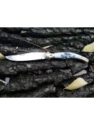 Magyar bicska nagyfejes gravírozott motívumokkal