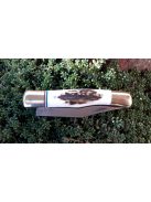 Small mascara with antler handle with national color inlay
