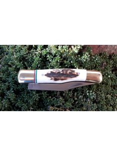 Small mascara with antler handle with national color inlay