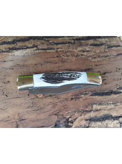 Ungarisches Taschenmesser "Nagymaschara" Mit Hirschgeweihgriff