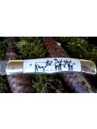 Nagymaskara csiszolt csont gravírozott motívummal