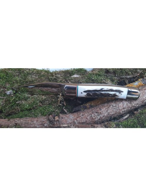 Grószi maskara agancs nemzetiszín berakással