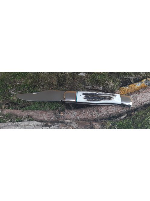 Grószi maskara agancs nemzetiszín berakással