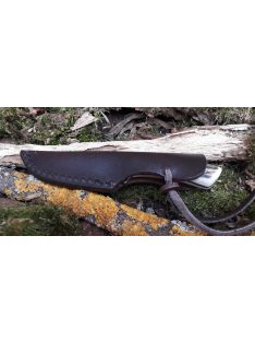 neck knife with deer antler handle