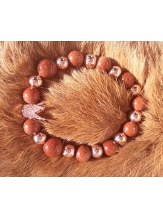 Ásványkarkötő goldfluss arany GA101