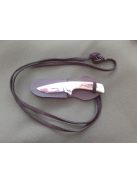 mini hunting knife with deer antler handle