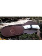 mini hunting knife with deer antler handle