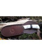 mini hunting knife with deer antler handle